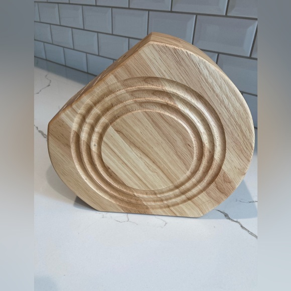 Fiestaware Fiesta Multicolored 11-pc. Cutlery Set knife block rainbow retro oak - Picture 9 of 16